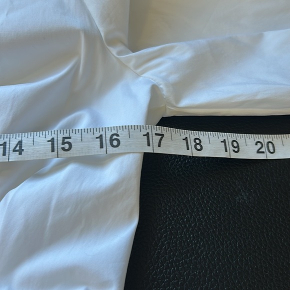 VERONICA BEARD Torres Dress White Round Neck Long Sleeve Stretch Poplin 10 NEW - Picture 12 of 16